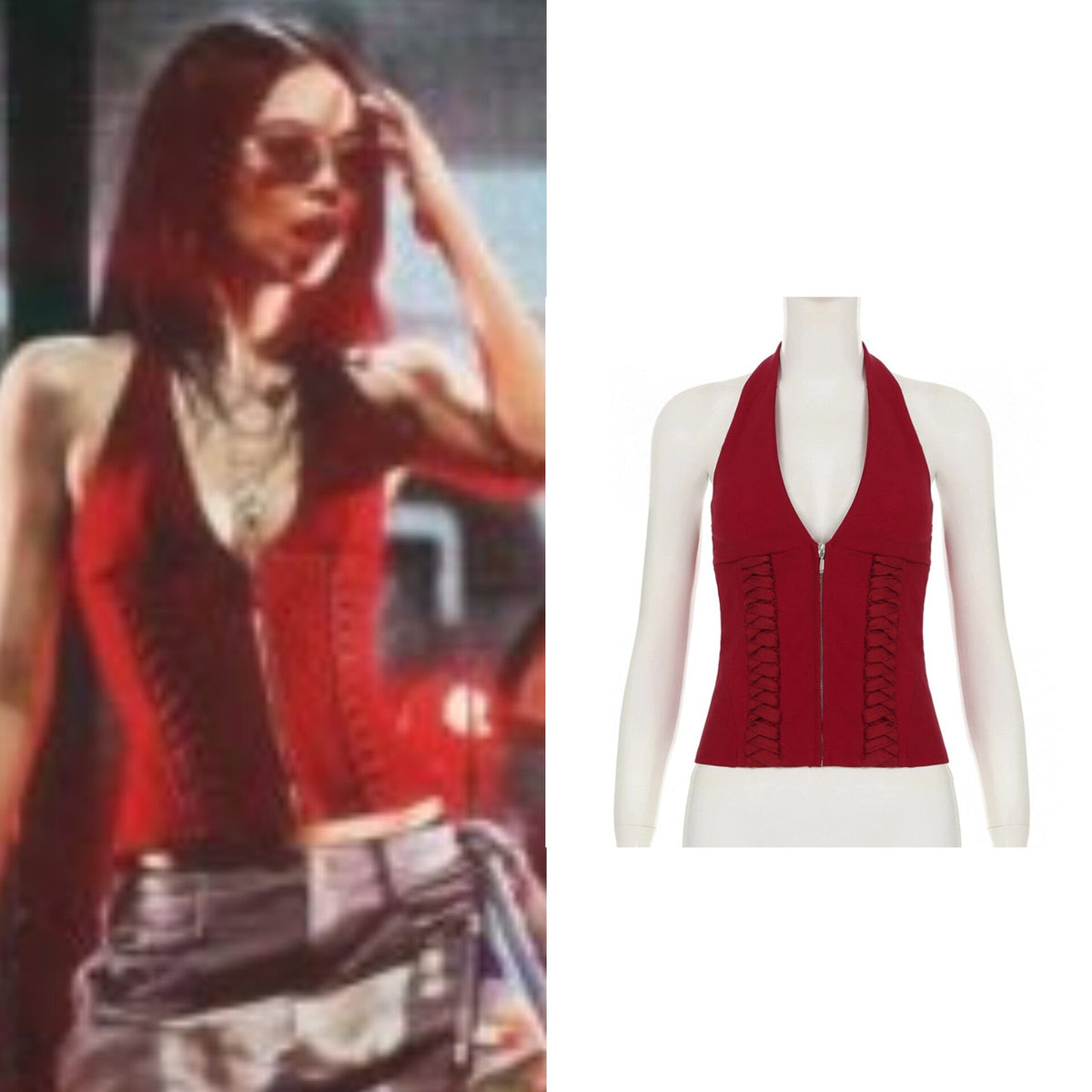 Jennie Zip Corset Top