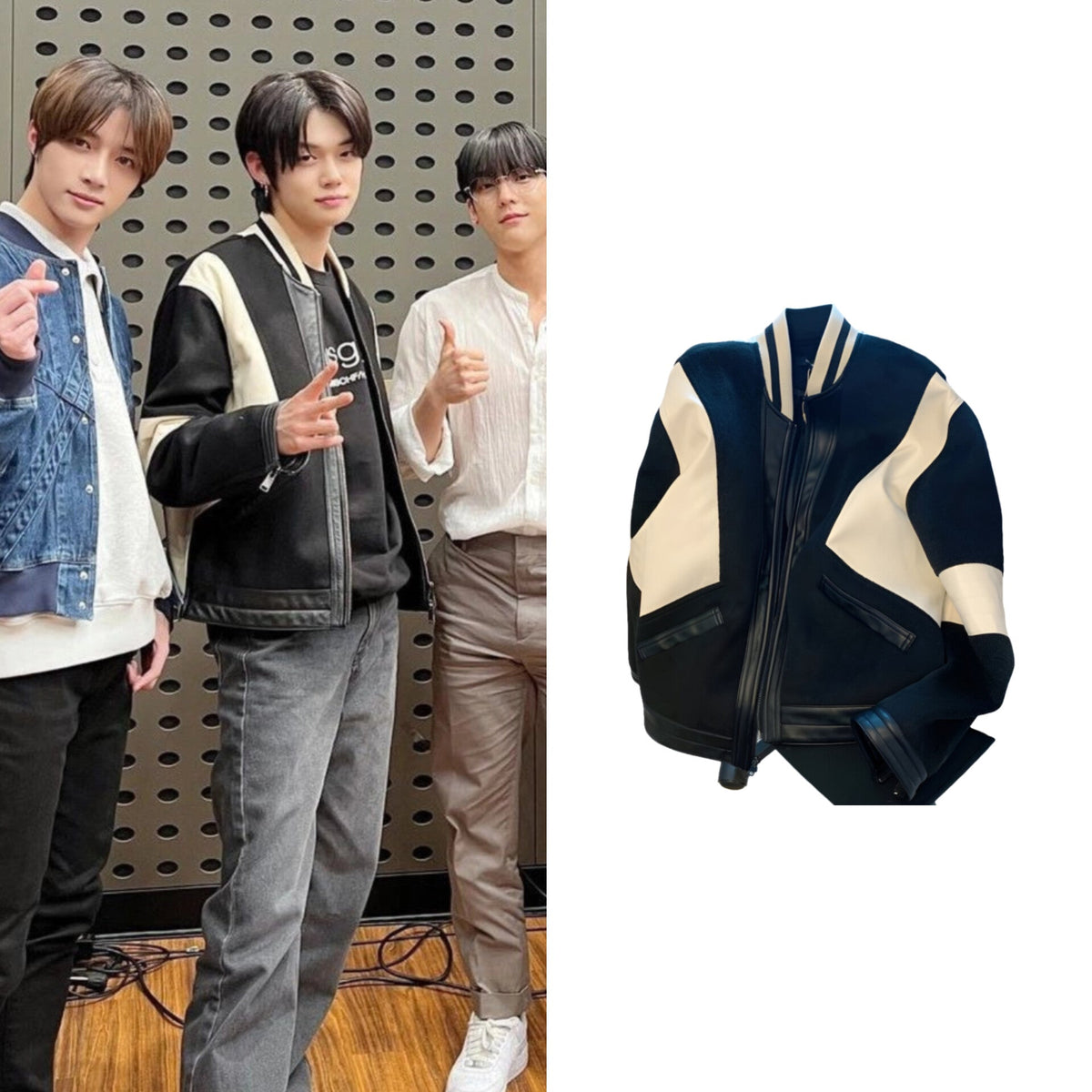 Yeonjun Leather Biker Jacket